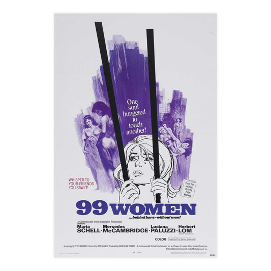99 WOMEN 1969 - Paper Movie Poster-24″ x 36″ (Vertical)-The Sticker Space