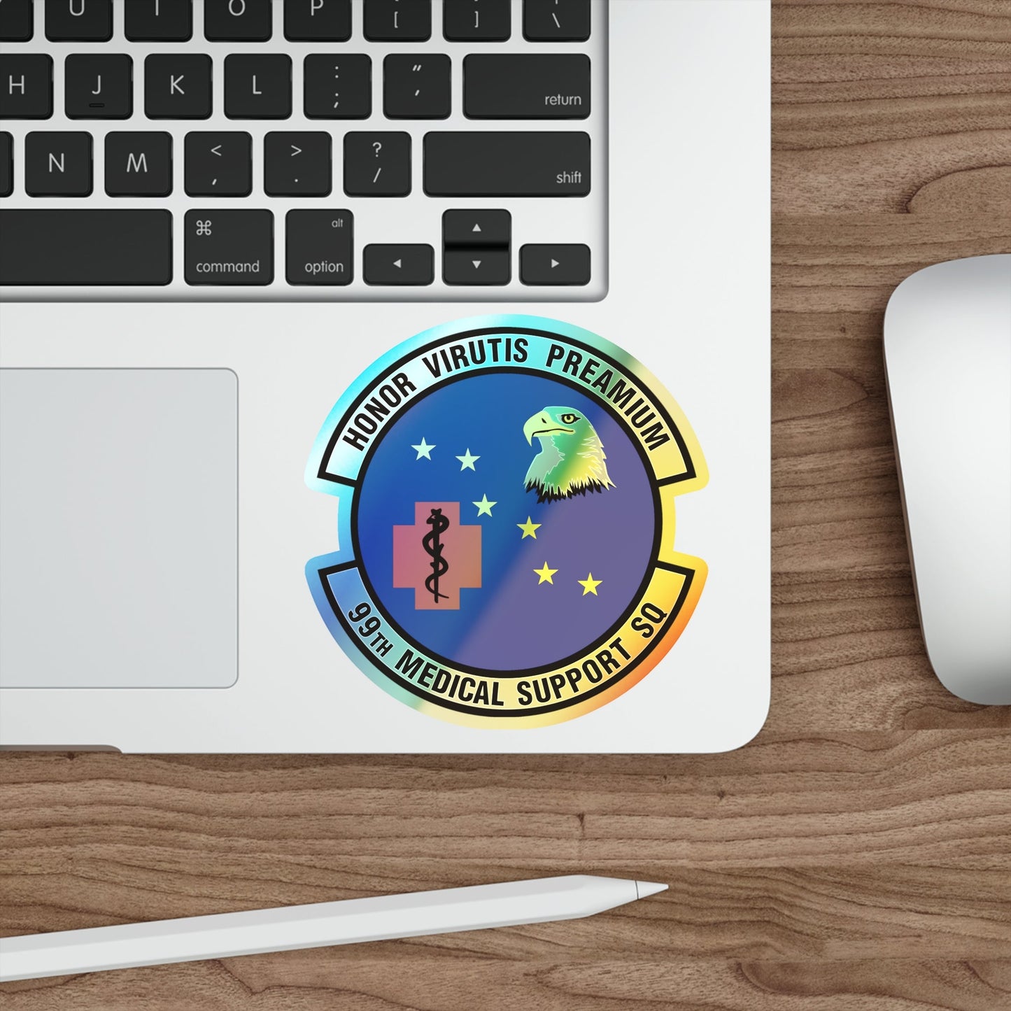 99th Medical Support Squadron (U.S. Air Force) Holographic STICKER Die-Cut Vinyl Decal-The Sticker Space
