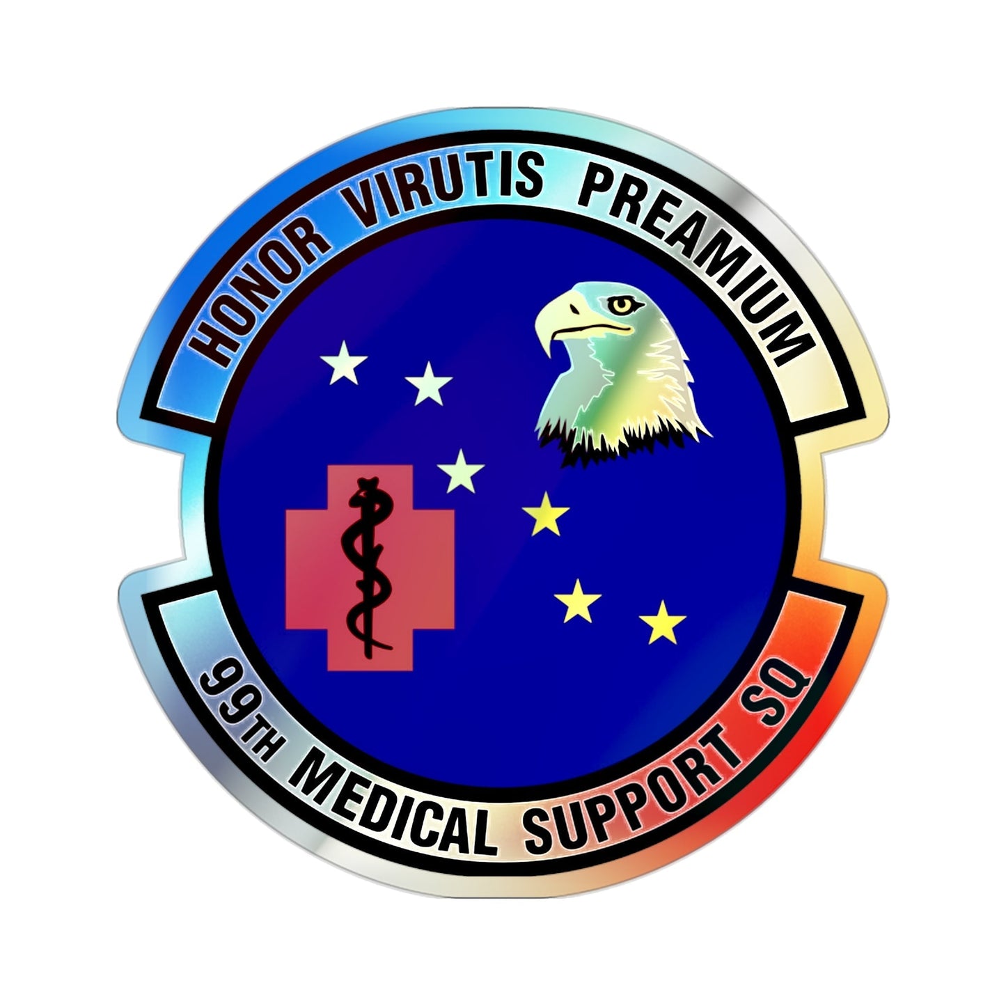 99th Medical Support Squadron (U.S. Air Force) Holographic STICKER Die-Cut Vinyl Decal-2 Inch-The Sticker Space