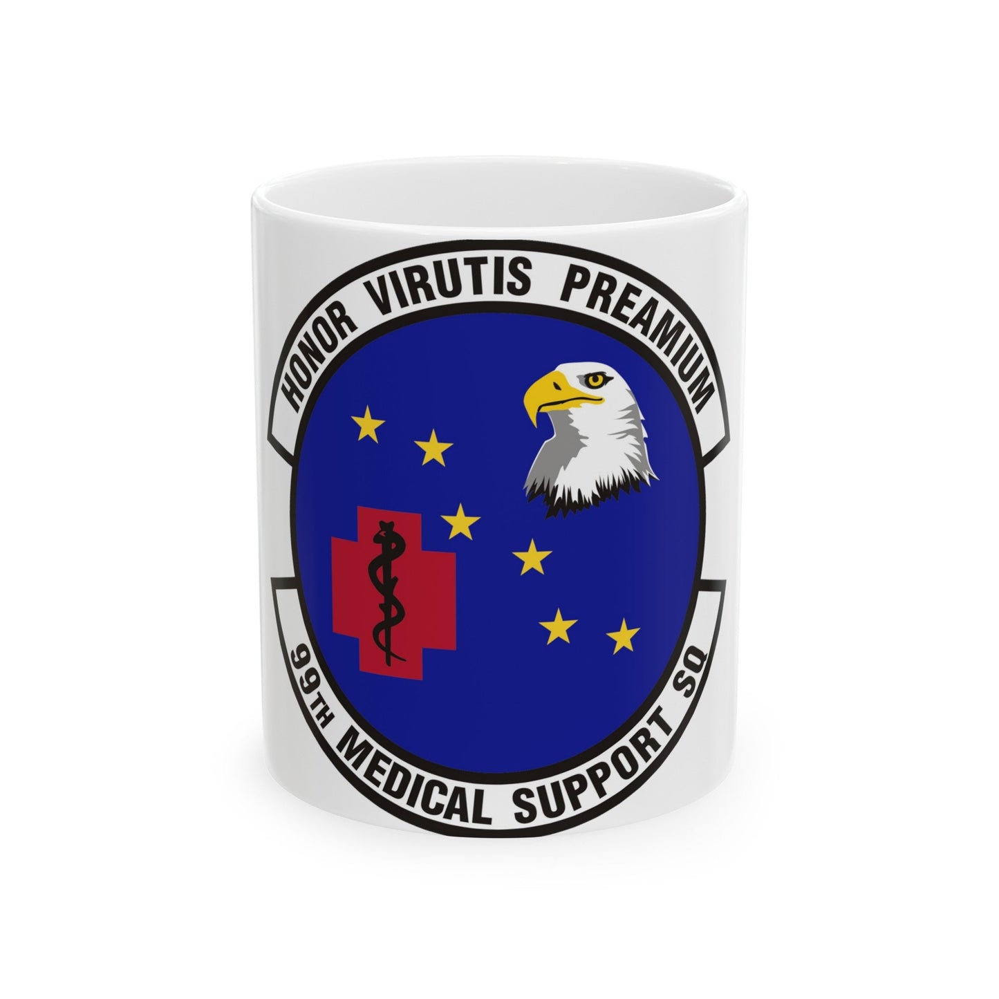 99th Medical Support Squadron (U.S. Air Force) White Coffee Mug-11oz-The Sticker Space