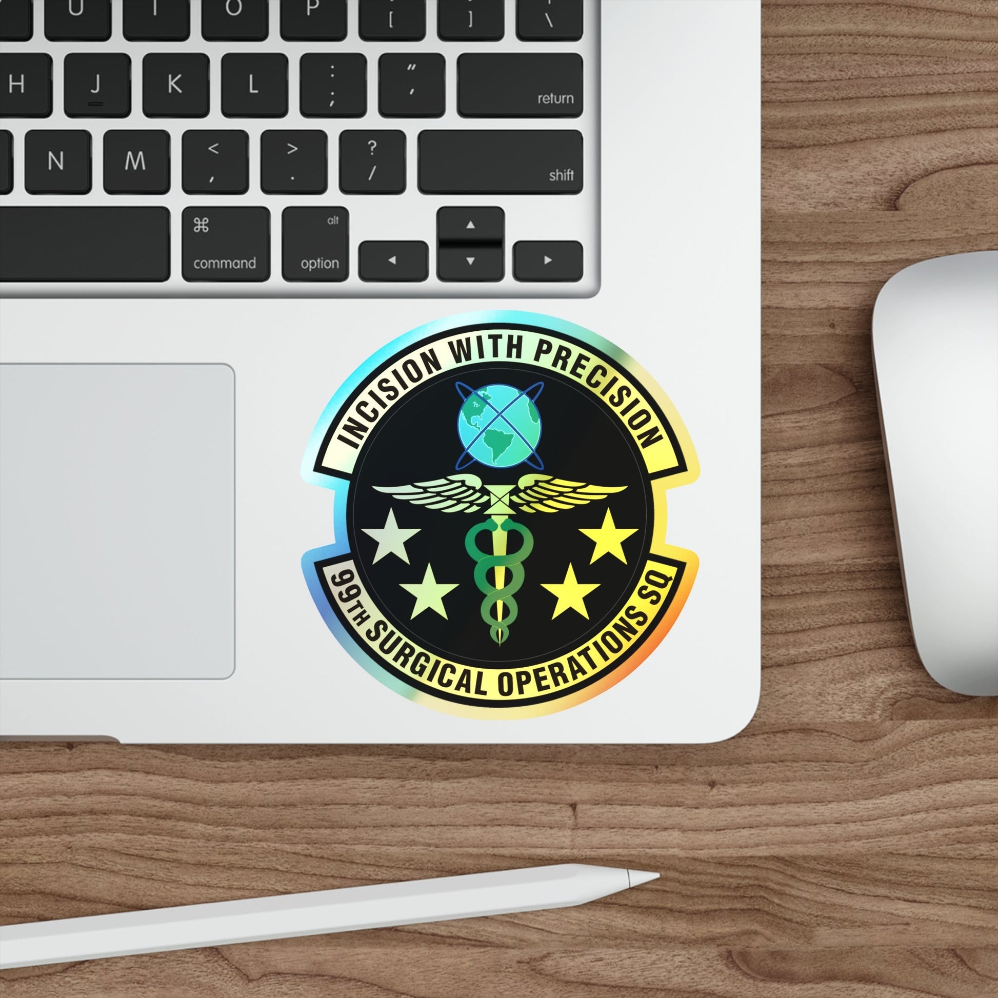 99th Surgical Operations Squadron (U.S. Air Force) Holographic STICKER Die-Cut Vinyl Decal-The Sticker Space