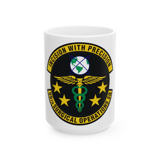 99th Surgical Operations Squadron (U.S. Air Force) White Coffee Mug-15oz-The Sticker Space