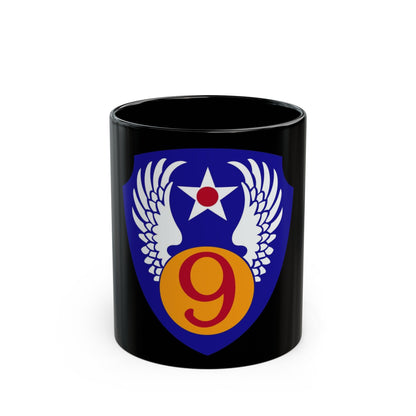 9th Air Force (U.S. Army) Black Coffee Mug-11oz-The Sticker Space