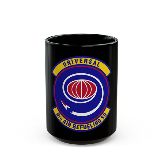 9th Air Refueling Squadron (U.S. Air Force) Black Coffee Mug-15oz-The Sticker Space