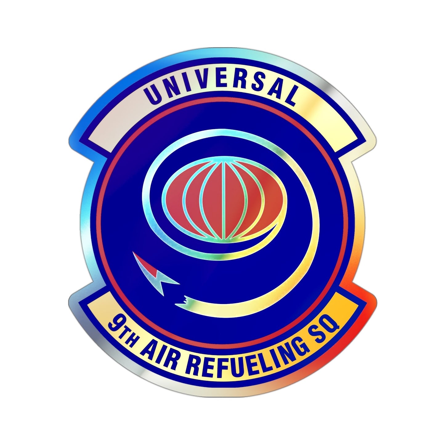 9th Air Refueling Squadron (U.S. Air Force) Holographic STICKER Die-Cut Vinyl Decal-3 Inch-The Sticker Space