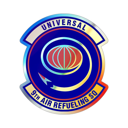 9th Air Refueling Squadron (U.S. Air Force) Holographic STICKER Die-Cut Vinyl Decal-4 Inch-The Sticker Space
