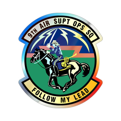 9th Air Support Operations Squadron (U.S. Air Force) Holographic STICKER Die-Cut Vinyl Decal-2 Inch-The Sticker Space