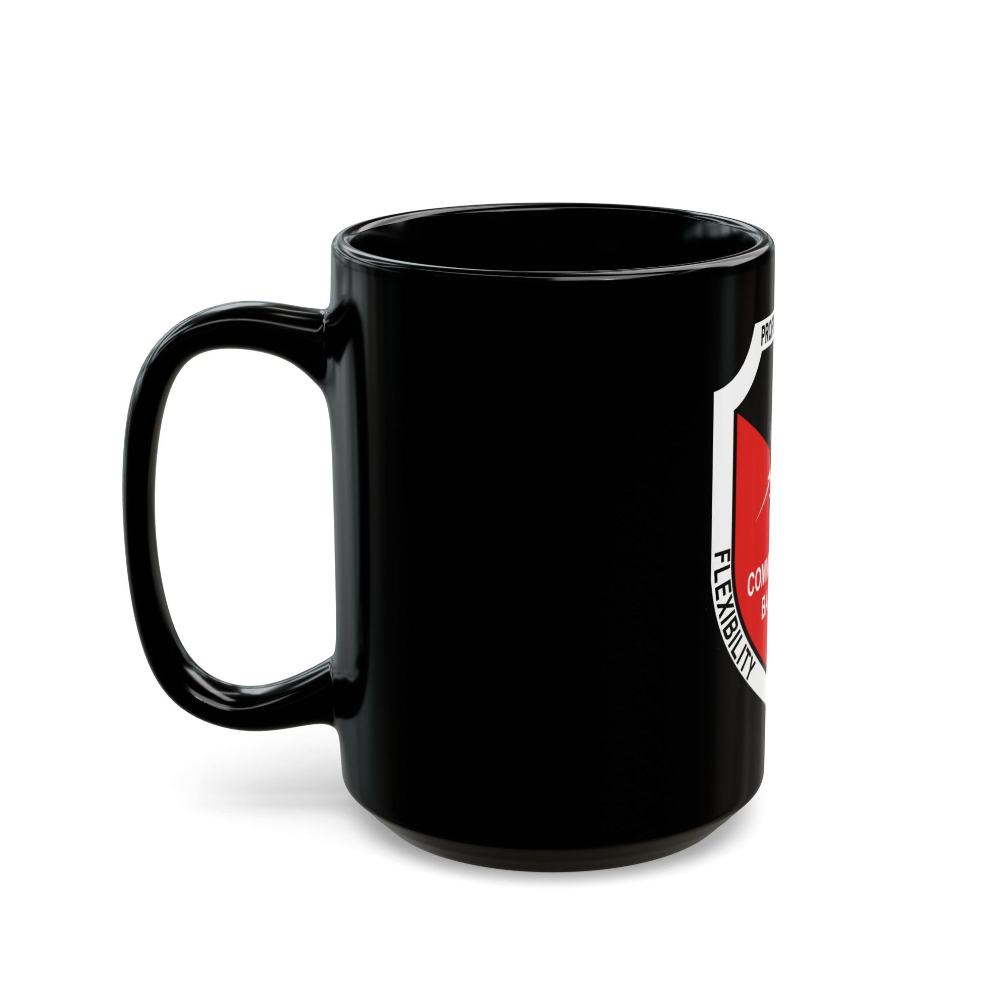 9th Communication Battalion (USMC) Black Coffee Mug-The Sticker Space
