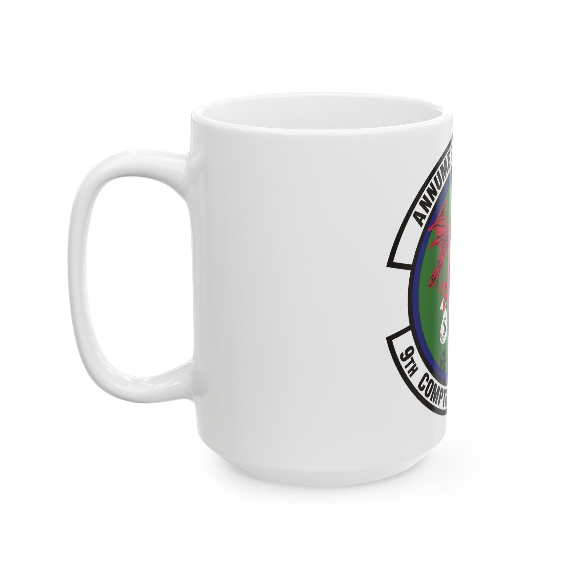 9th Comptroller Squadron (U.S. Air Force) White Coffee Mug-The Sticker Space