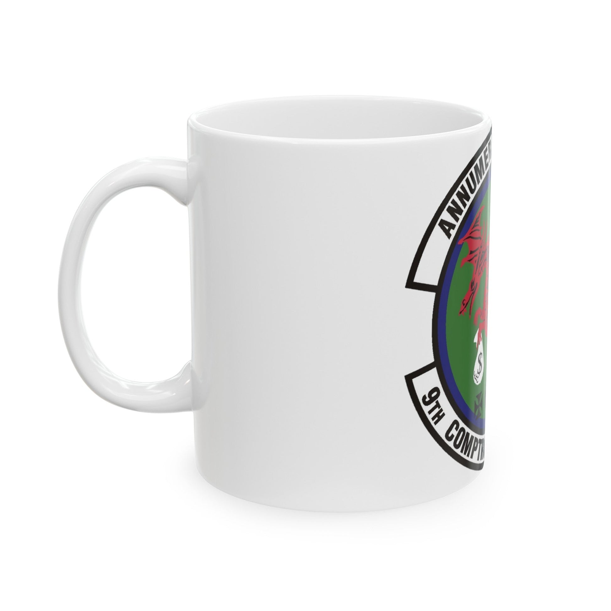 9th Comptroller Squadron (U.S. Air Force) White Coffee Mug-The Sticker Space