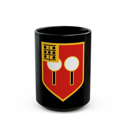 9th Field Artillery Regiment (U.S. Army) Black Coffee Mug-15oz-The Sticker Space