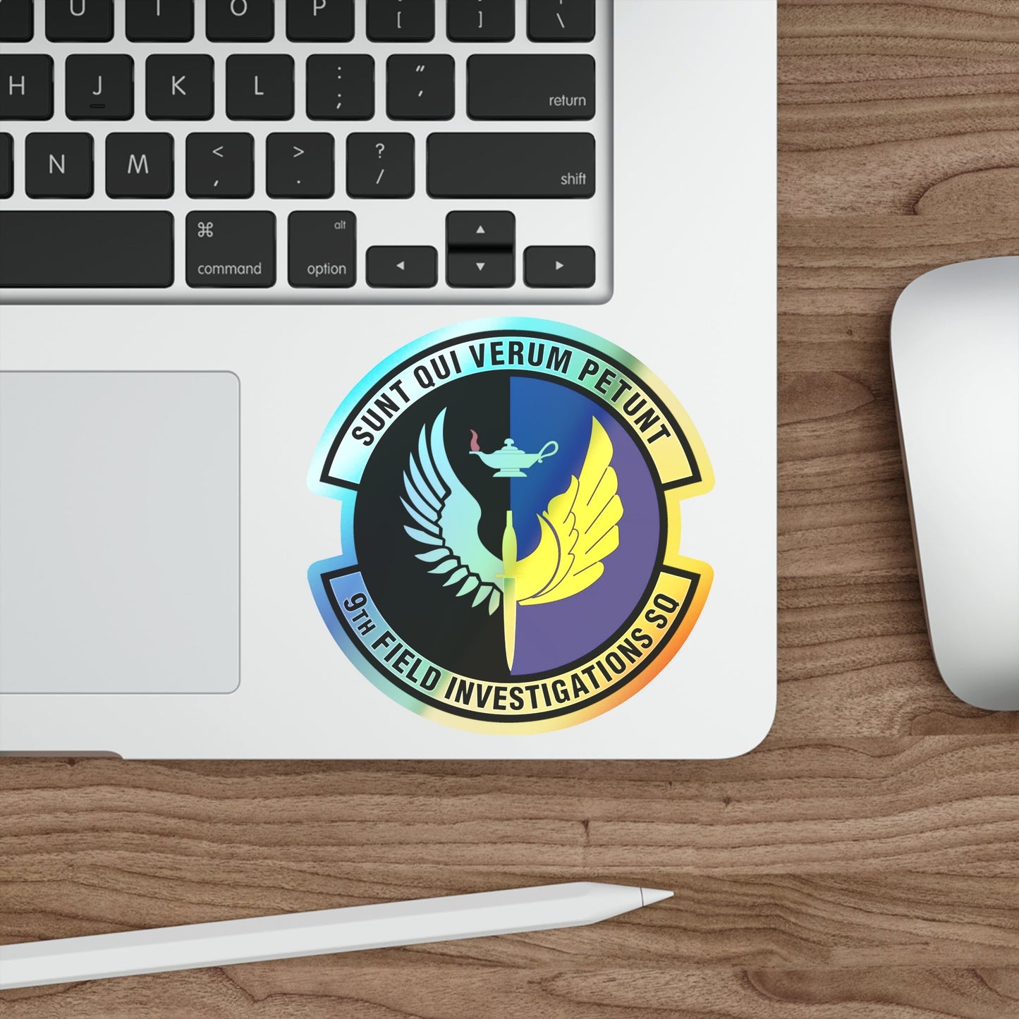 9th Field Investigations Squadron (U.S. Air Force) Holographic STICKER Die-Cut Vinyl Decal-The Sticker Space
