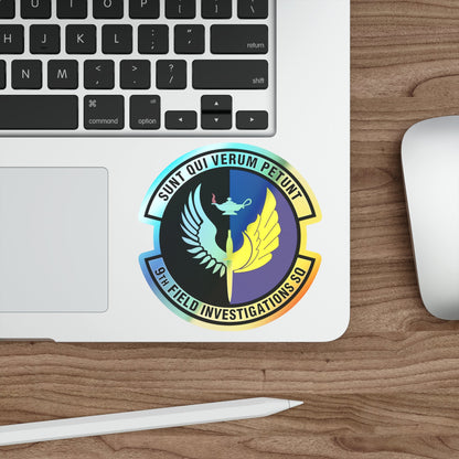 9th Field Investigations Squadron (U.S. Air Force) Holographic STICKER Die-Cut Vinyl Decal-The Sticker Space