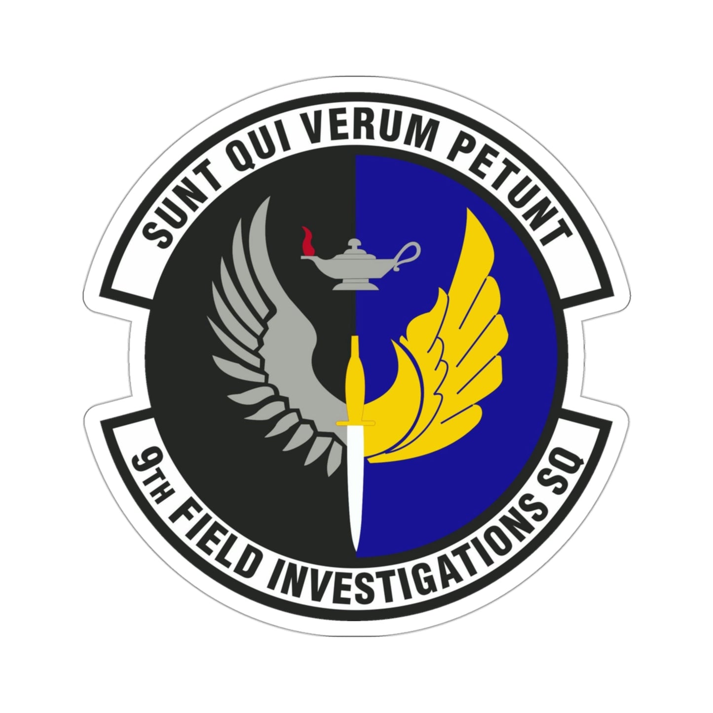 9th Field Investigations Squadron (U.S. Air Force) STICKER Vinyl Die-Cut Decal-3 Inch-The Sticker Space