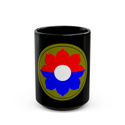 9th Infantry Division patch (U.S. Army) Black Coffee Mug