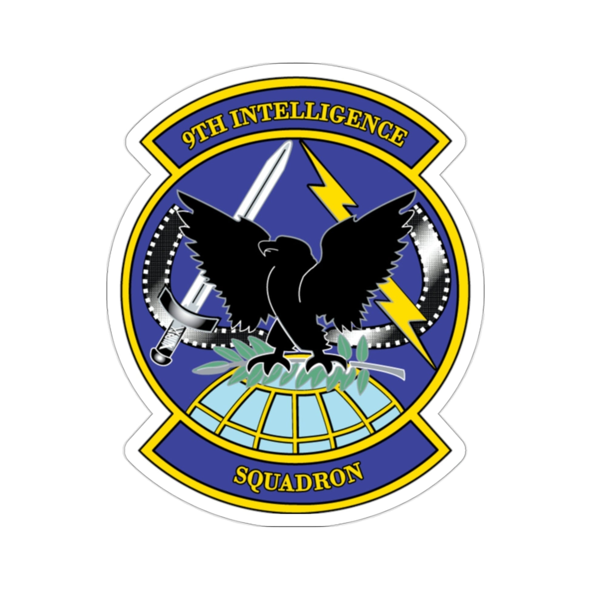 9th Intelligence Sq (U.S. Air Force) STICKER Vinyl Die-Cut Decal-2 Inch-The Sticker Space