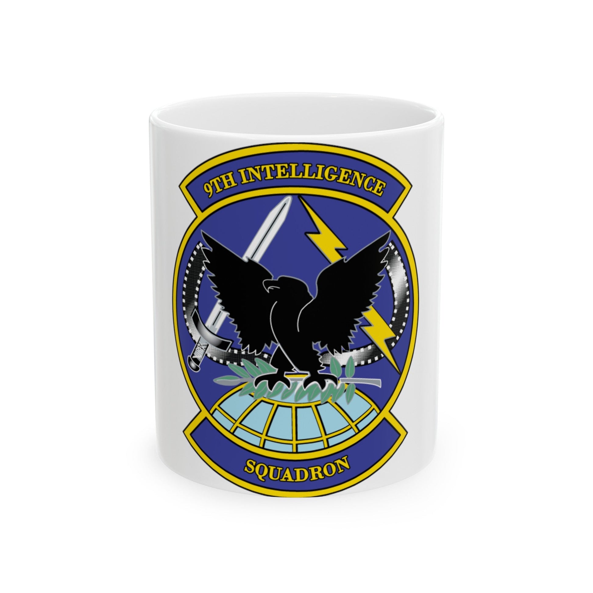 9th Intelligence Sq (U.S. Air Force) White Coffee Mug-11oz-The Sticker Space