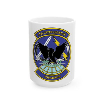 9th Intelligence Sq (U.S. Air Force) White Coffee Mug-15oz-The Sticker Space