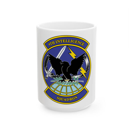 9th Intelligence Sq (U.S. Air Force) White Coffee Mug