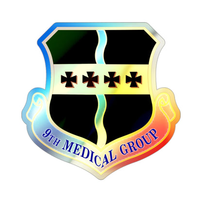 9th Medical Group (U.S. Air Force) Holographic STICKER Die-Cut Vinyl Decal-2 Inch-The Sticker Space