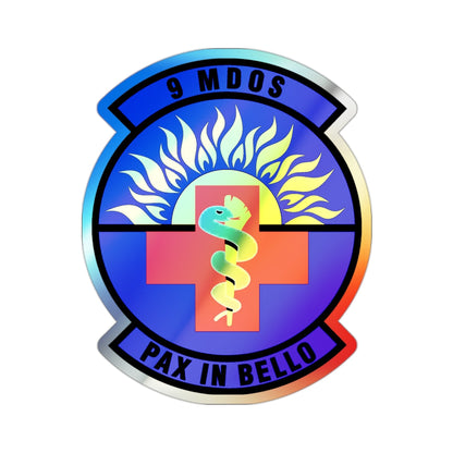 9th Medical Operations Squadron (U.S. Air Force) Holographic STICKER Die-Cut Vinyl Decal-2 Inch-The Sticker Space