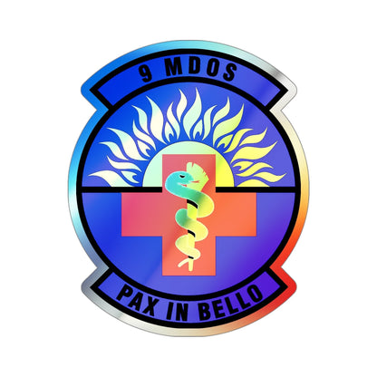 9th Medical Operations Squadron (U.S. Air Force) Holographic STICKER Die-Cut Vinyl Decal-4 Inch-The Sticker Space