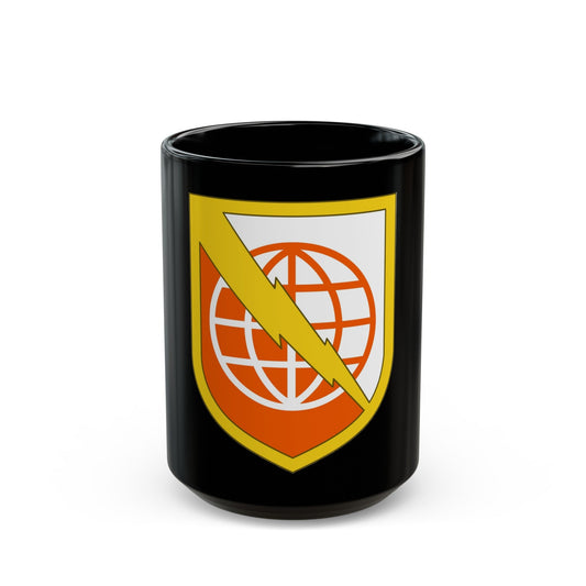 9th Signal Command (U.S. Army) Black Coffee Mug-15oz-The Sticker Space