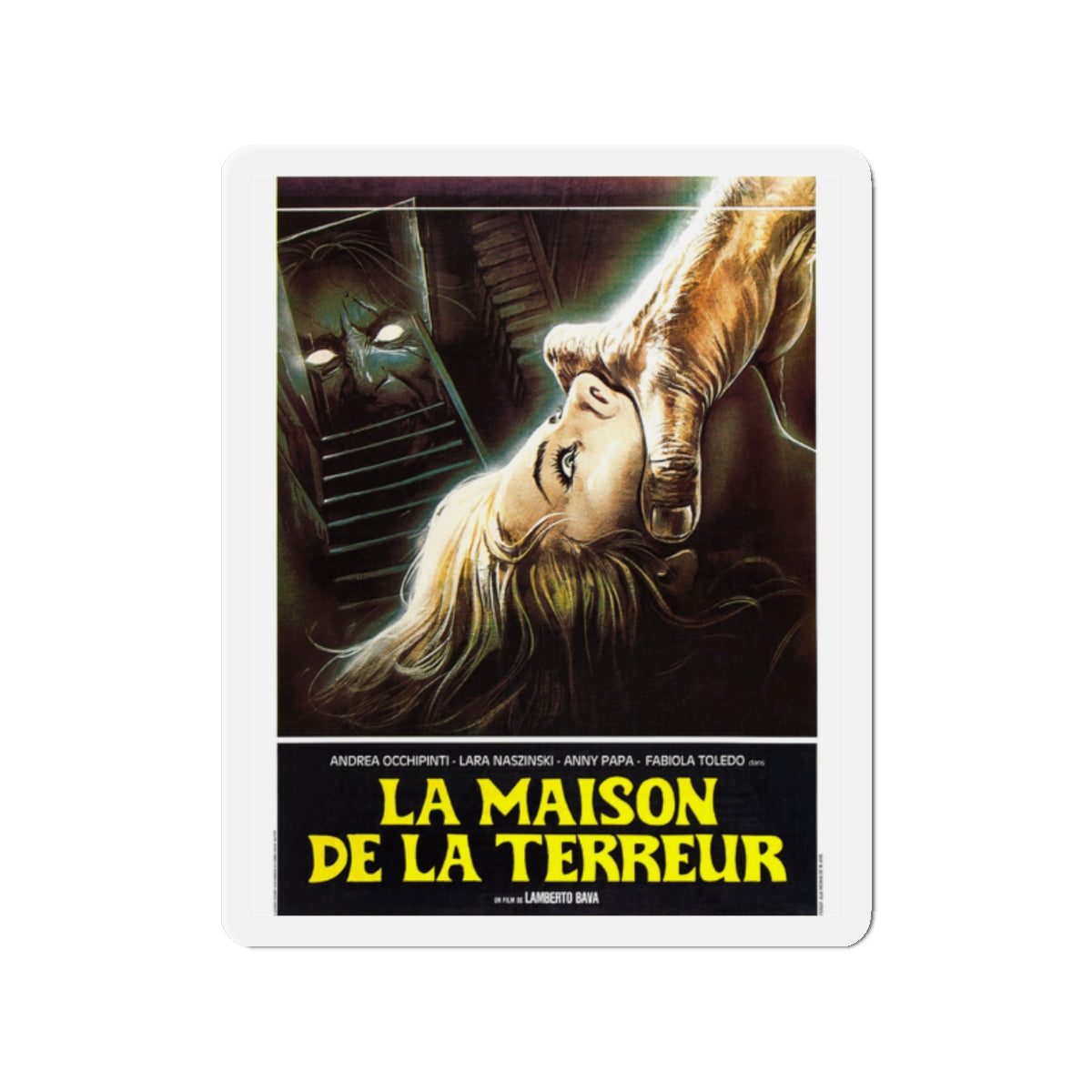 A BLADE IN THE DARK (FRENCH) 1983 Movie Poster - Die-Cut Magnet-2" x 2"-The Sticker Space