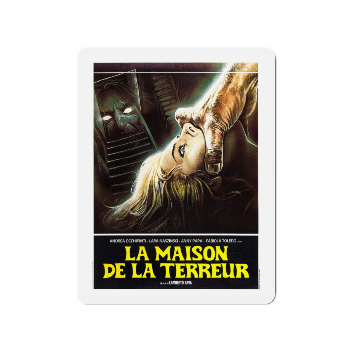 A BLADE IN THE DARK (FRENCH) 1983 Movie Poster - Die-Cut Magnet-3" x 3"-The Sticker Space