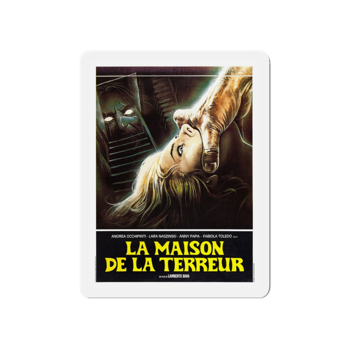 A BLADE IN THE DARK (FRENCH) 1983 Movie Poster - Die-Cut Magnet-5" x 5"-The Sticker Space