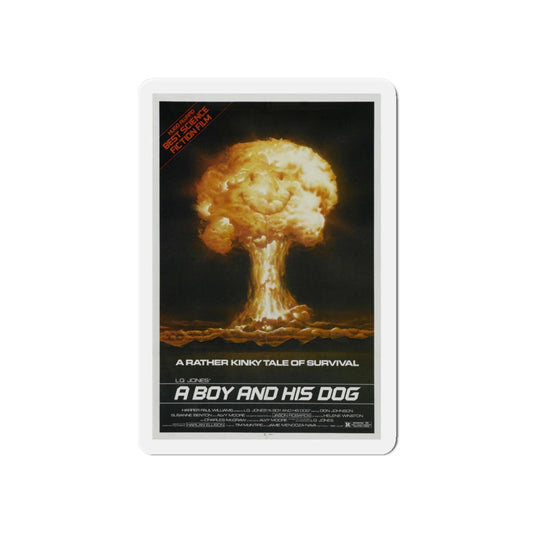 A BOY AND HIS DOG 1975 Movie Poster - Die-Cut Magnet-6 × 6"-The Sticker Space