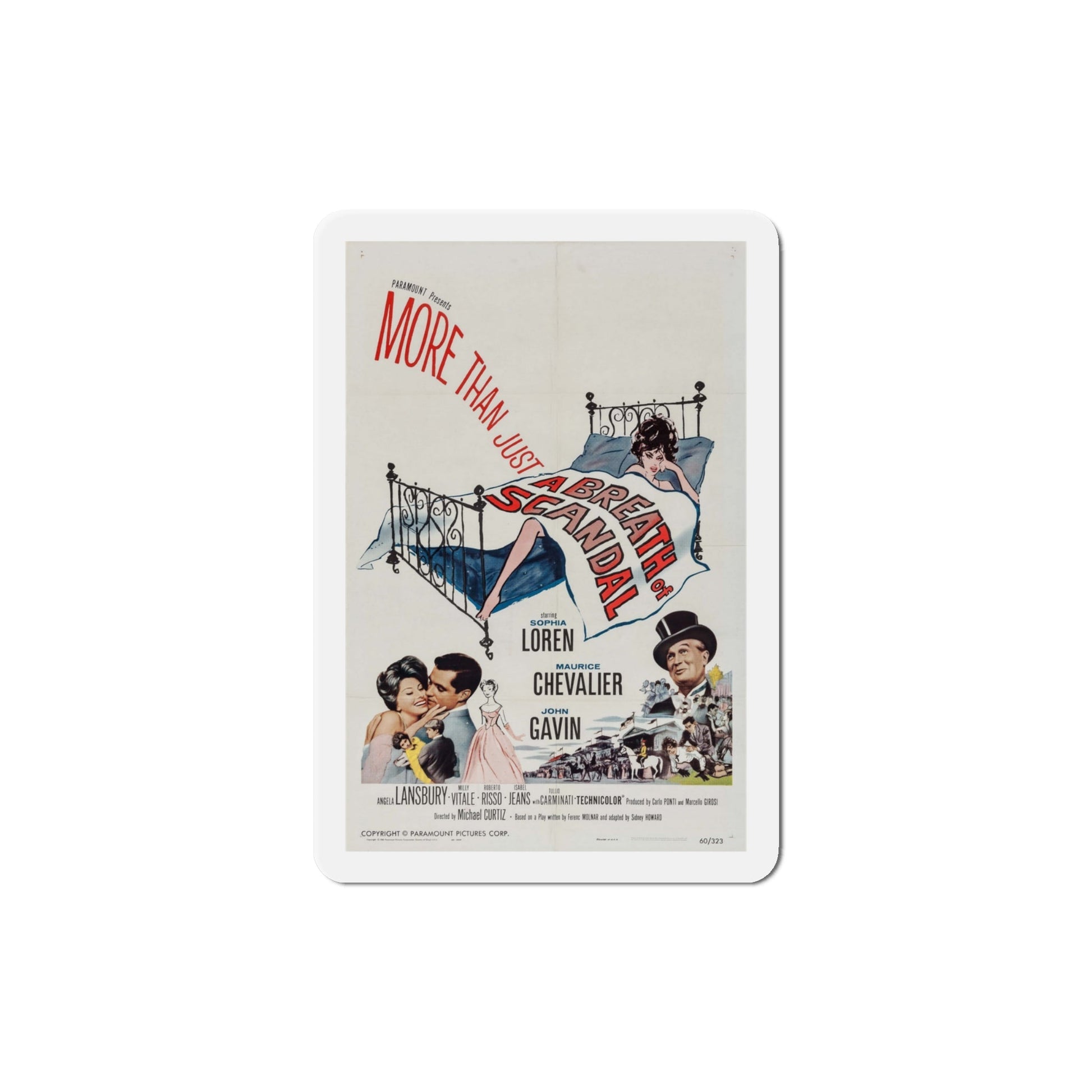 A Breath of Scandal 1960 Movie Poster Die-Cut Magnet-4 Inch-The Sticker Space