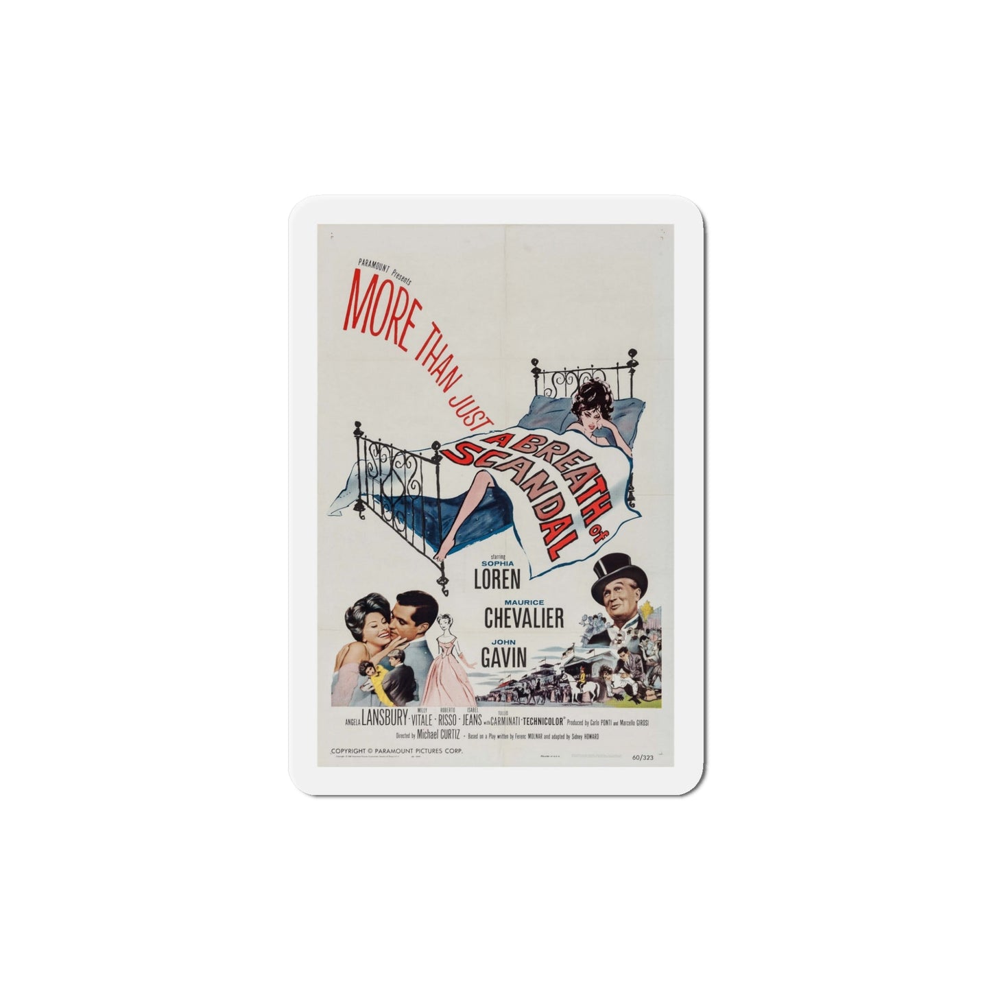 A Breath of Scandal 1960 Movie Poster Die-Cut Magnet-5 Inch-The Sticker Space