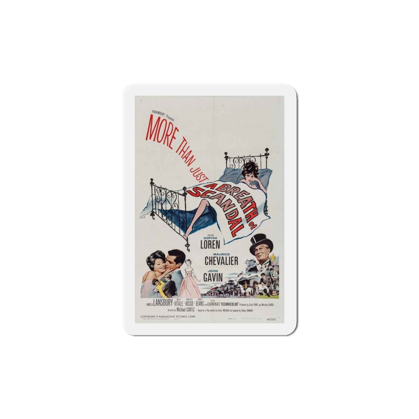 A Breath of Scandal 1960 Movie Poster Die-Cut Magnet-6 Inch-The Sticker Space