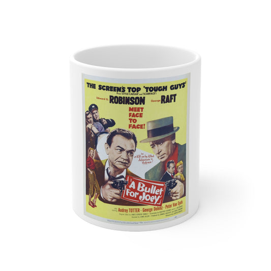A Bullet for Joey 1955 Movie Poster - White Coffee Cup 11oz-11oz-The Sticker Space