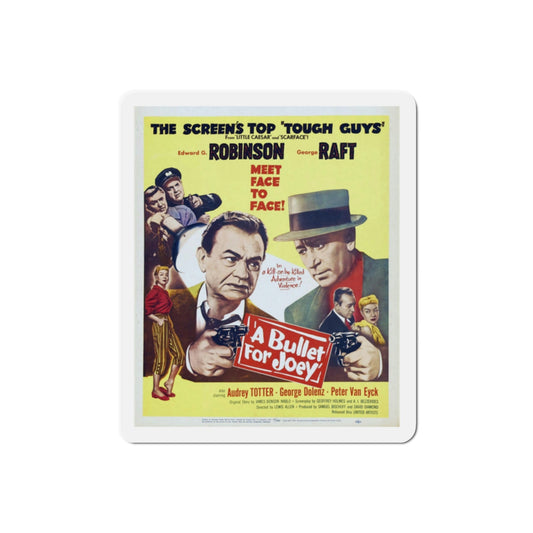 A Bullet for Joey 1955 v2 Movie Poster Die-Cut Magnet-2 Inch-The Sticker Space