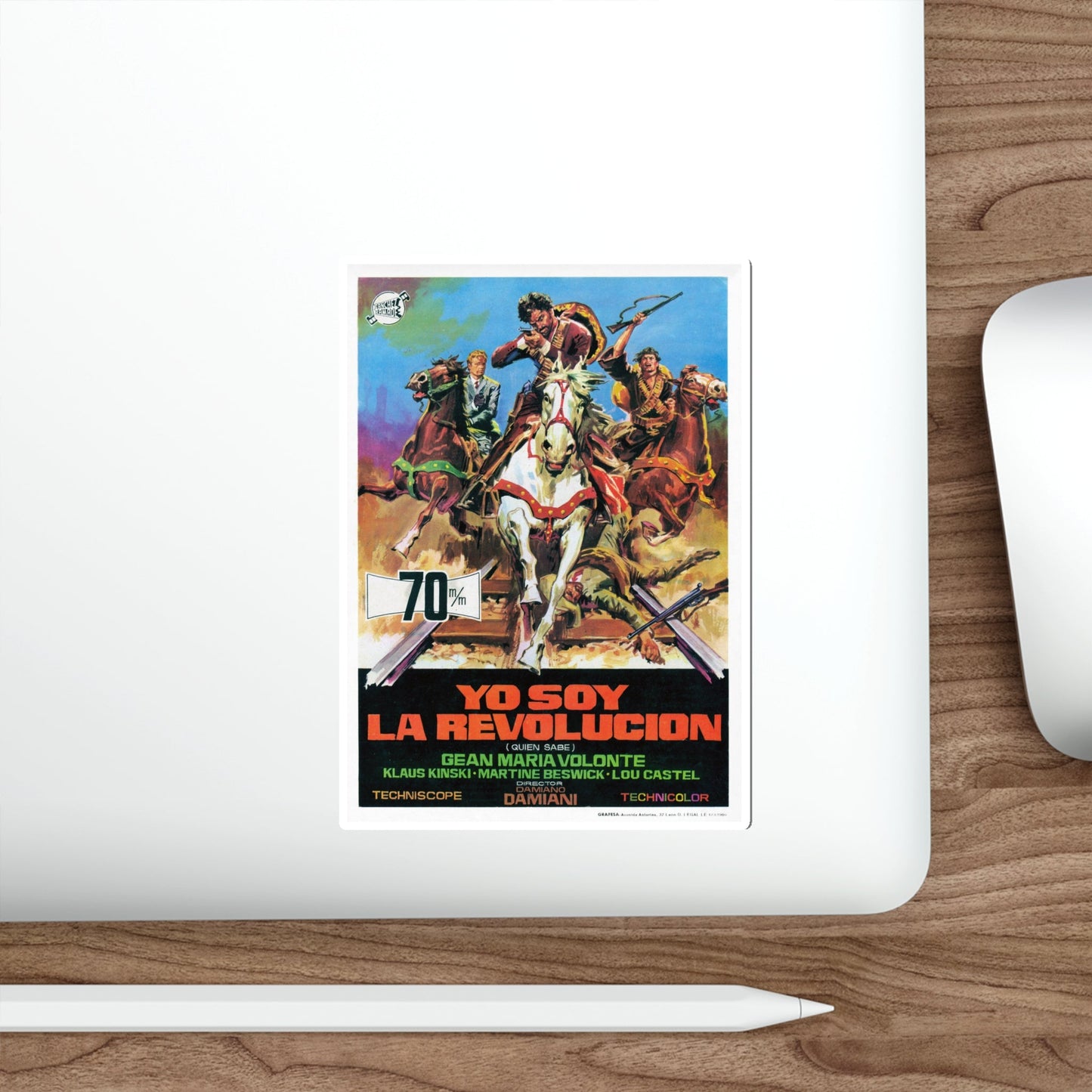 A BULLET FOR THE GENERAL 1967 Movie Poster STICKER Vinyl Die-Cut Decal-The Sticker Space
