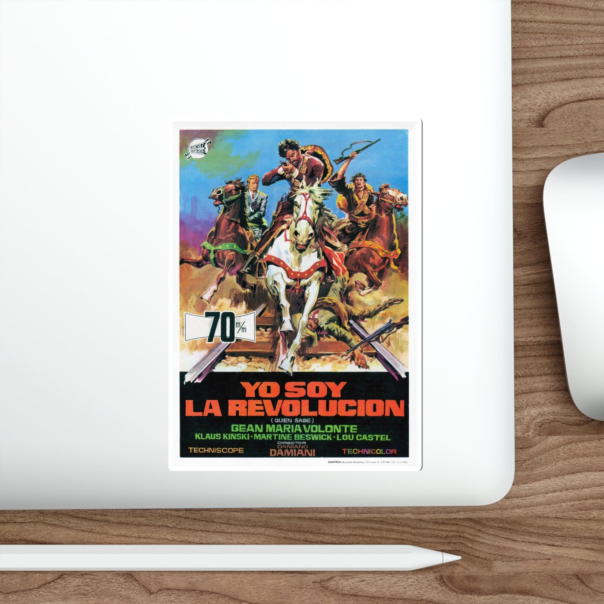 A BULLET FOR THE GENERAL 1967 Movie Poster STICKER Vinyl Die-Cut Decal-The Sticker Space