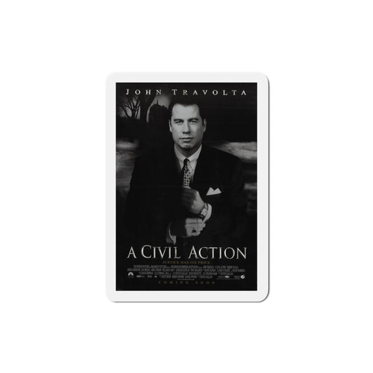 A Civil Action 1998 Movie Poster Die-Cut Magnet-3" x 3"-The Sticker Space