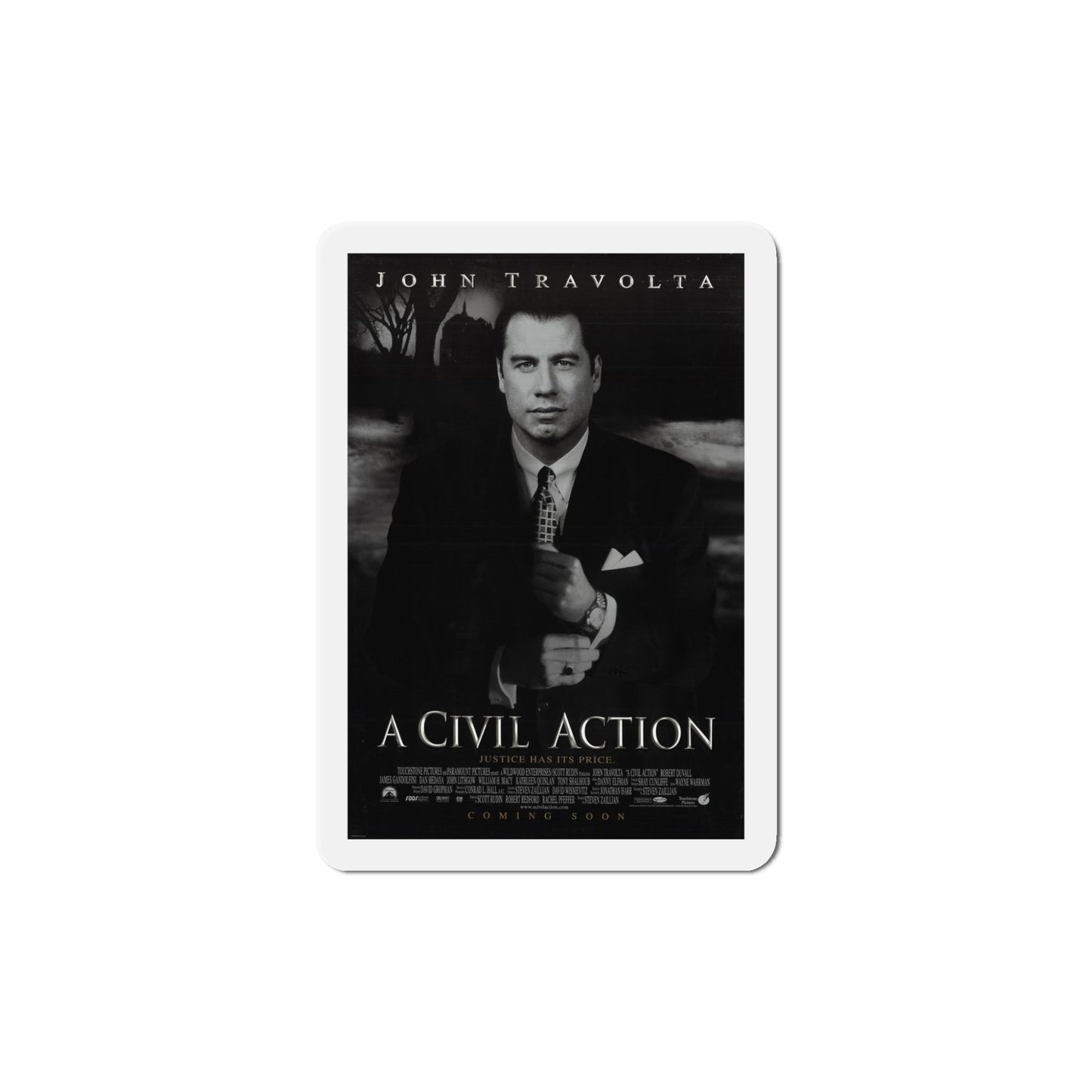 A Civil Action 1998 Movie Poster Die-Cut Magnet-5" x 5"-The Sticker Space