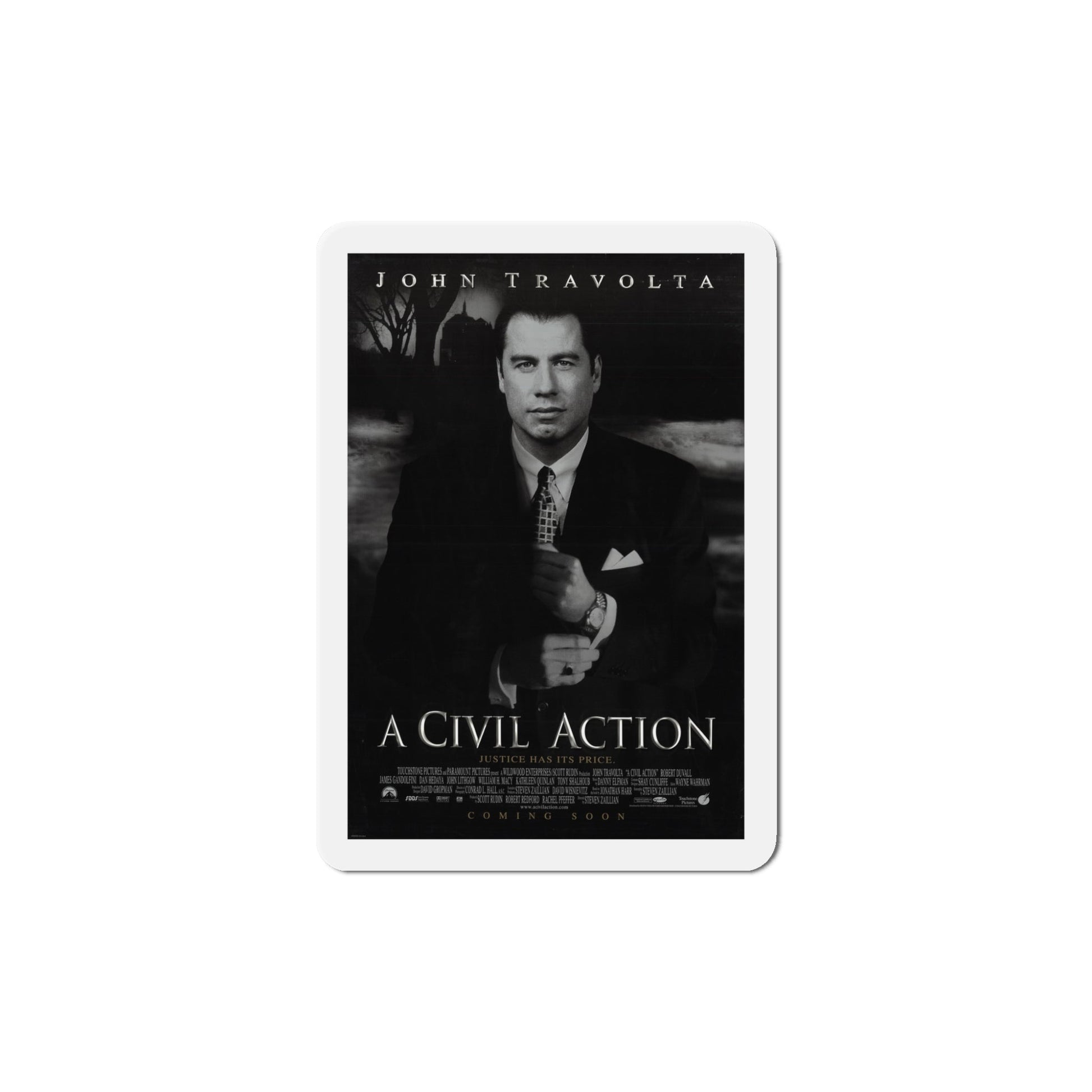 A Civil Action 1998 Movie Poster Die-Cut Magnet-5" x 5"-The Sticker Space
