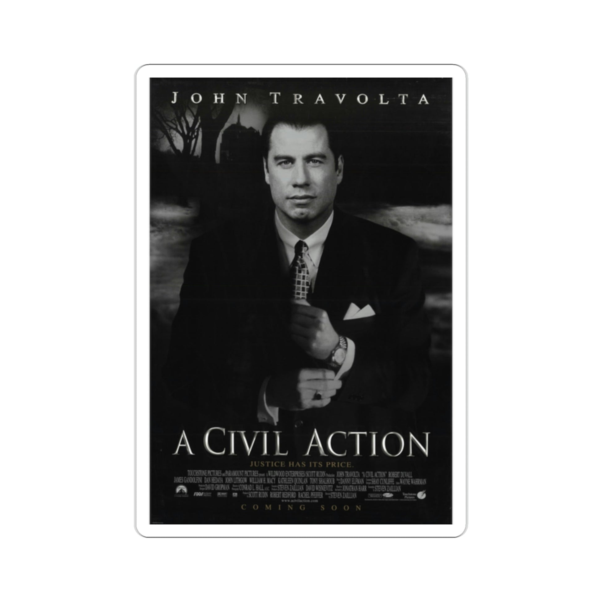 A Civil Action 1998 Movie Poster STICKER Vinyl Die-Cut Decal-2 Inch-The Sticker Space