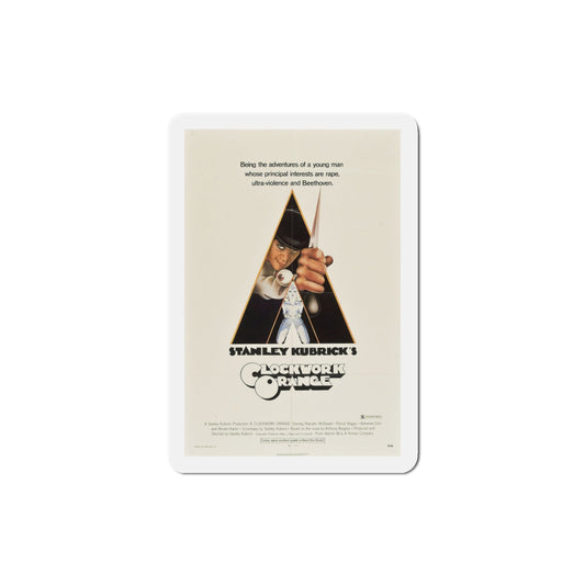 A Clockwork Orange 1971 Movie Poster Die-Cut Magnet-3" x 3"-The Sticker Space