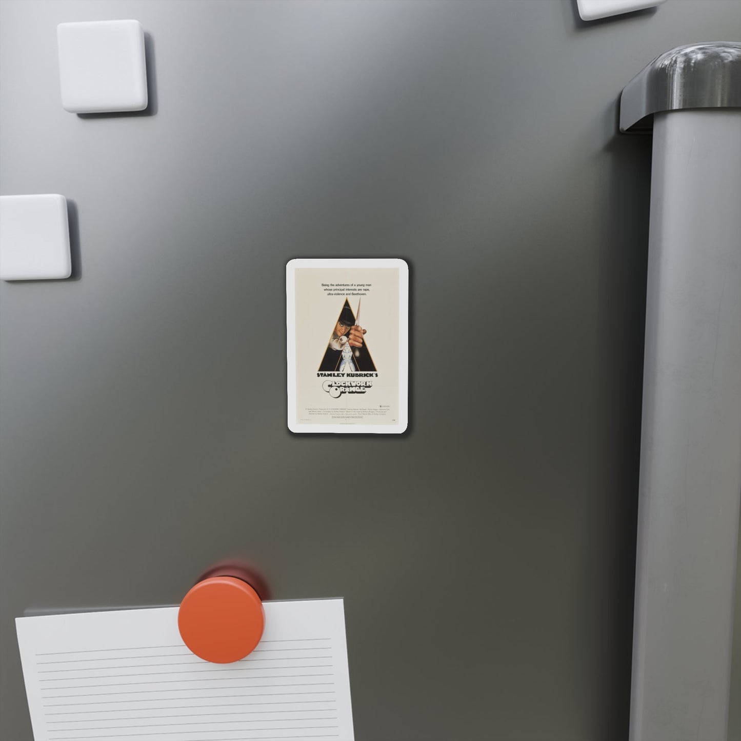 A Clockwork Orange 1971 Movie Poster Die-Cut Magnet-The Sticker Space