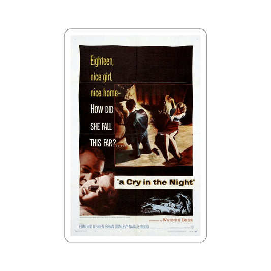 A Cry in the Night 1956 Movie Poster STICKER Vinyl Die-Cut Decal-6 Inch-The Sticker Space