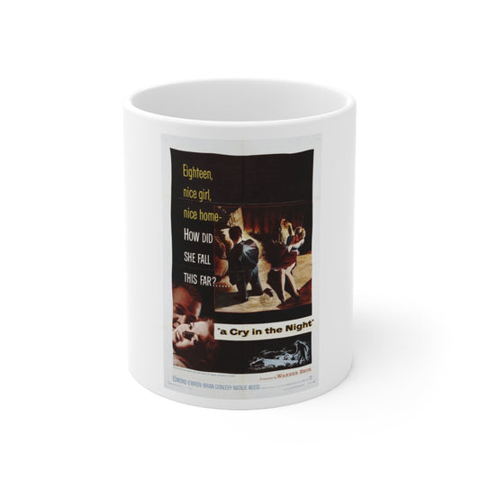 A Cry in the Night 1956 Movie Poster - White Coffee Cup 11oz-11oz-The Sticker Space