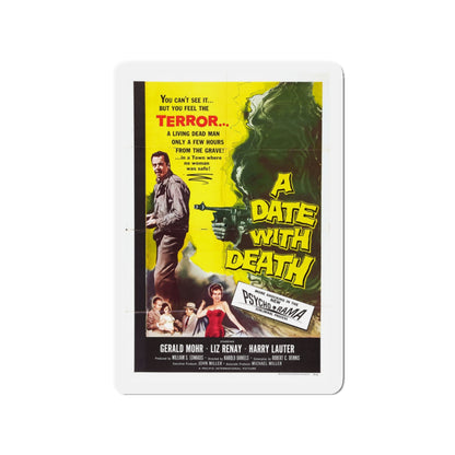 A DATE WITH DEATH 1959 Movie Poster - Die-Cut Magnet-3" x 3"-The Sticker Space