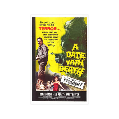 A DATE WITH DEATH 1959 - Paper Movie Poster-11″ x 17″ (Vertical)-The Sticker Space