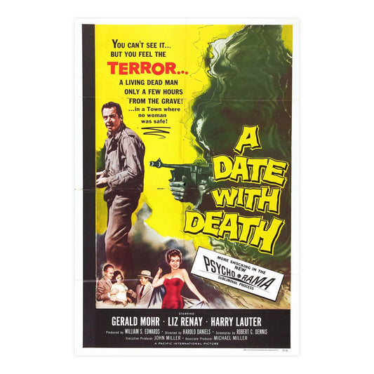 A DATE WITH DEATH 1959 - Paper Movie Poster-24″ x 36″ (Vertical)-The Sticker Space