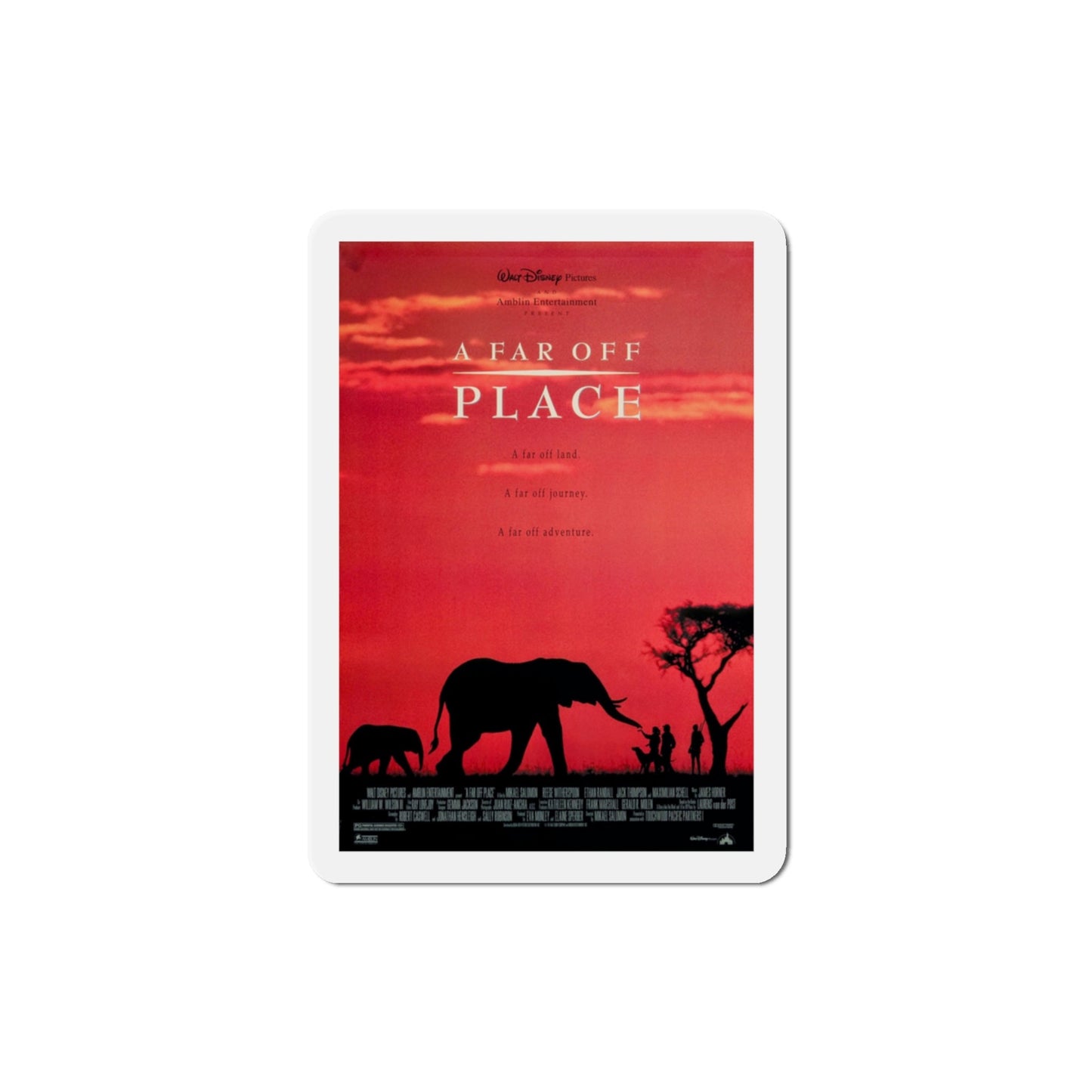 A Far Off Place 1993 Movie Poster Die-Cut Magnet-3" x 3"-The Sticker Space
